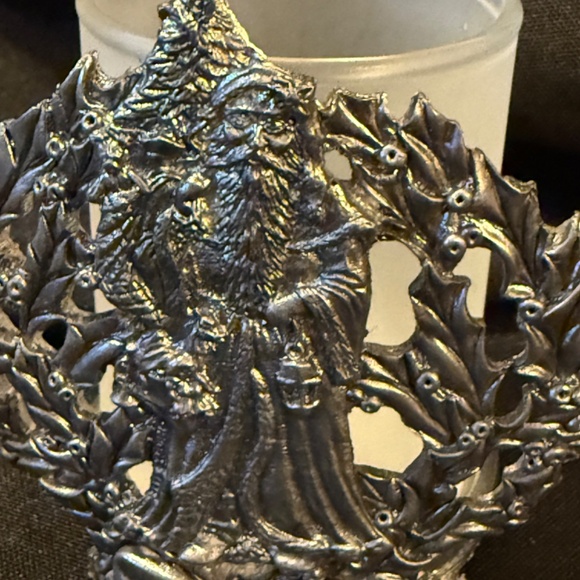 Set of 2 Pewter Votive Holders - Picture 2 of 5